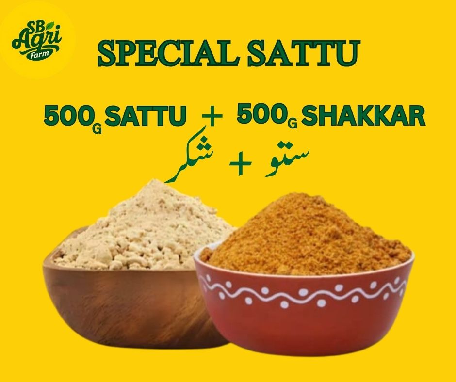 Sattu Pack | 500g Sattu + 500g Shakkar